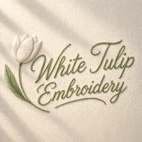 White Tulip Embroidery