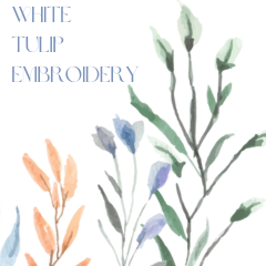 White Tulip Embroidery