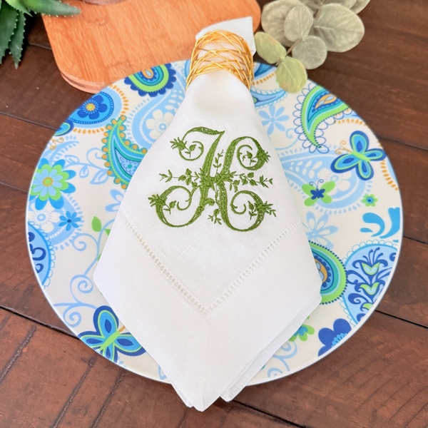 Sample Napkin + Logo Digitizing - White Tulip Embroidery