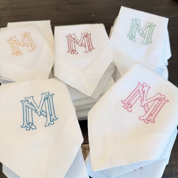 Sample Napkin + Logo Digitizing - White Tulip Embroidery