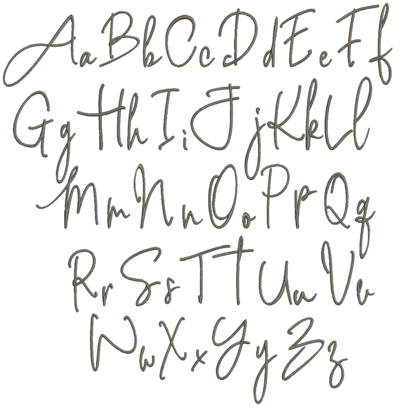 Millie Embroidered Name Napkins, Set of 5 per previous order, Camilla Leo Aris Gabriel Billy - White Tulip Embroidery