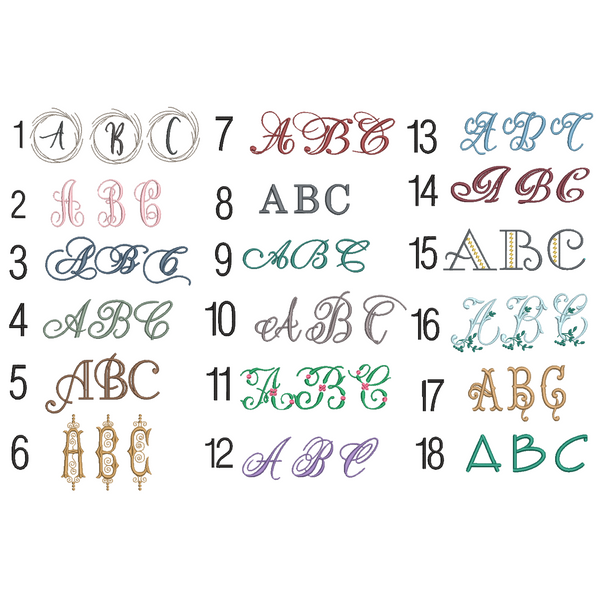 Black Monogrammed Linen Cocktail Napkins, Set of 4 - White Tulip Embroidery