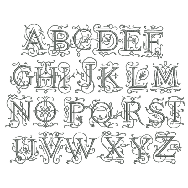 Victoria Monogrammed Embroidered Cloth Dinner Napkins - Set of 4 napkins - White Tulip Embroidery