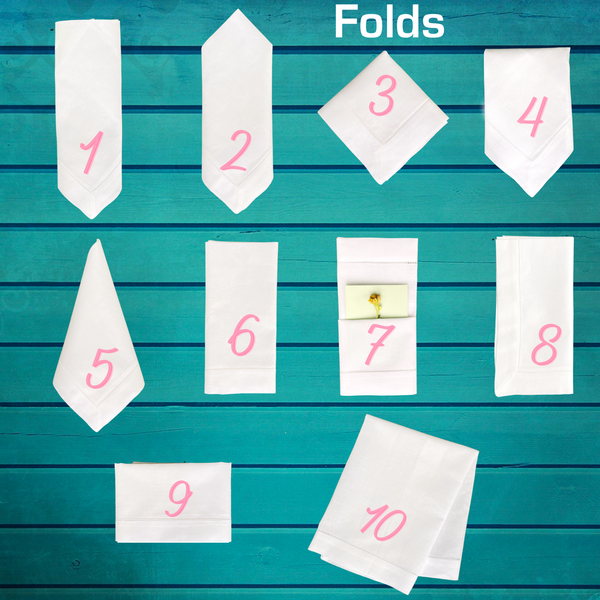 Roach Embroidered Napkins, Set of 4, Eeek! Creepy Halloween Cloth Napkins - White Tulip Embroidery