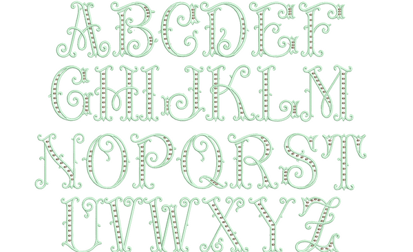 Barrea Modern Floral Monogrammed Embroidered Cloth Napkins / Set of 4 / - White Tulip Embroidery