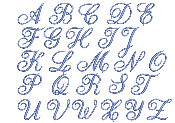 Bulk Two Initial Script Monogrammed Cloth Napkins - Set of 50 - White Tulip Embroidery