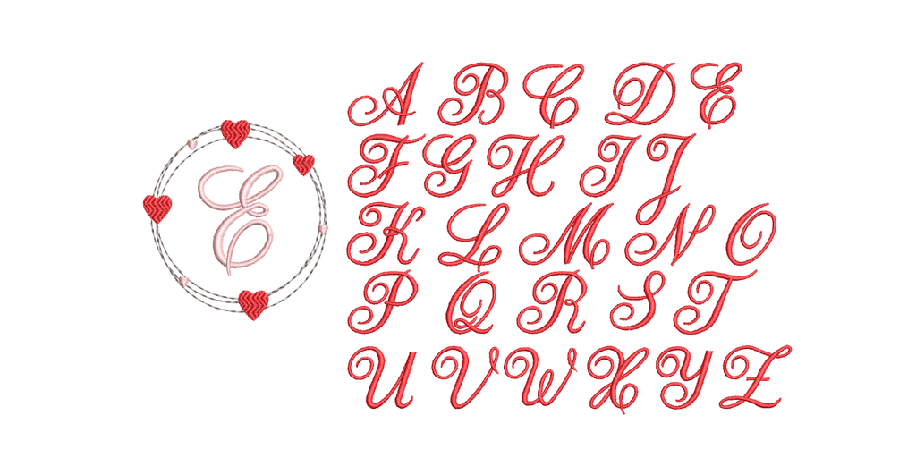 Heart Monogrammed Cloth Dinner Napkins - Set of 4 napkins - White Tulip Embroidery