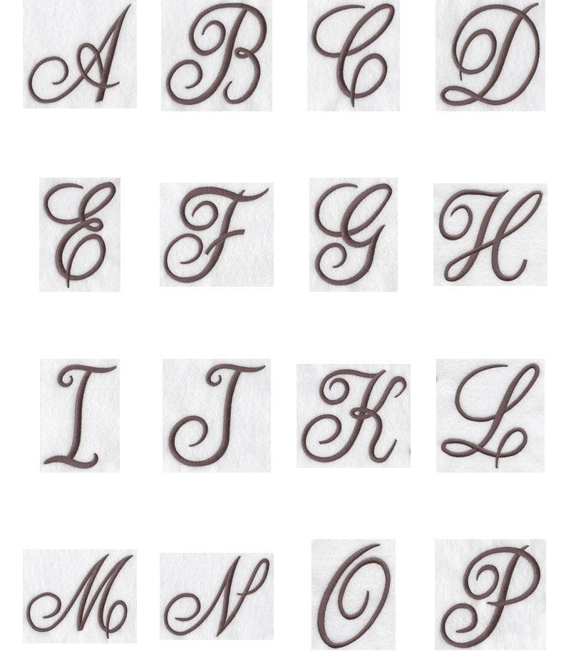 Large Script Monogrammed Cloth Dinner Napkins - Set of 4 napkins - White Tulip Embroidery