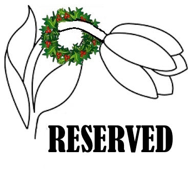 5 name napkins per previous order + 2 blank (shipping with first order) - White Tulip Embroidery