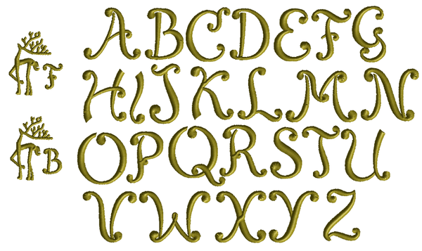 Monogrammed Christmas Reindeer Cloth Napkins-Set of 4 napkins - White Tulip Embroidery