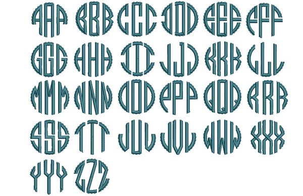 Scallop Monogrammed Cloth Dinner Napkins - Set of 4 napkins - White Tulip Embroidery