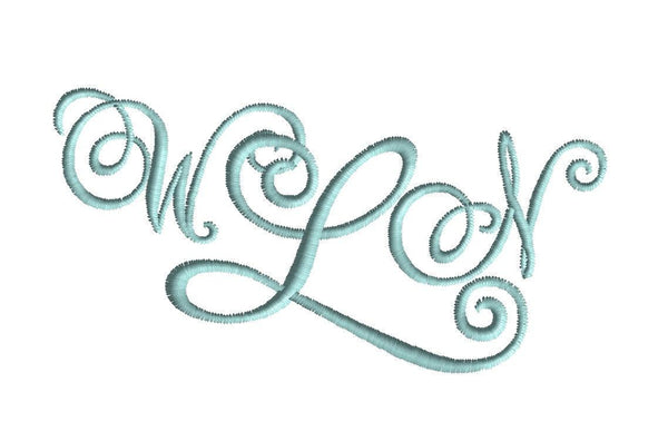 Wendy Monogrammed Embroidered Cloth Napkins - Set of 4 napkins - White Tulip Embroidery