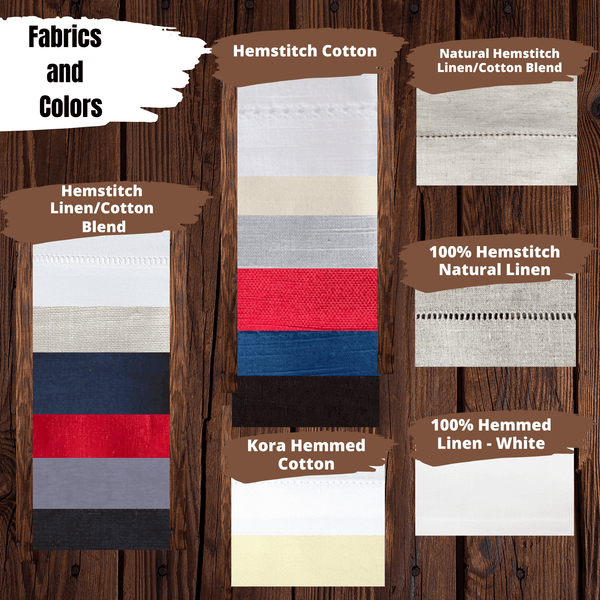 Digitizing Wedding Monogram - Custom Wedding Monogram Cloth Napkins - White Tulip Embroidery