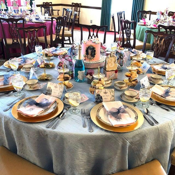 Monogrammed Pink Napkins - Set of 4 dinner pink napkins - White Tulip Embroidery