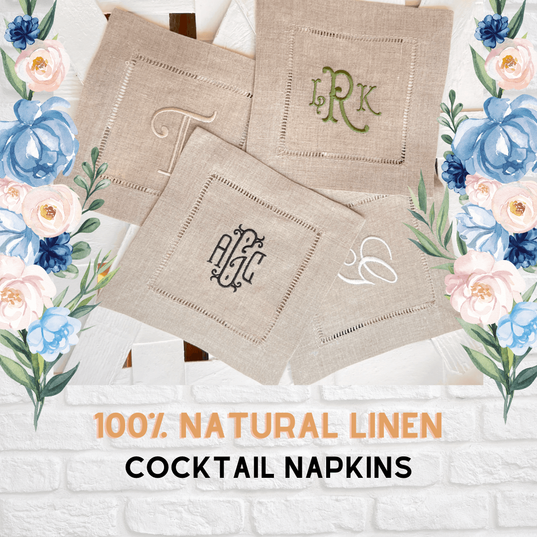 Cream Linen Napkins, Natural Linen Table Napkins, Washed Soft Linen Napkins,  Handmade Linen Napkin Set of 4, 6, 8, or 10, Washable Napkins. 